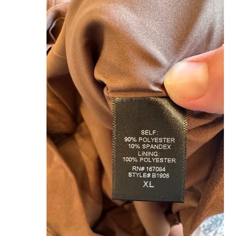 Tuckernuck Chocolate Suede Fringe Marant Shirt Jacket Brown Shacket XL NWT - Picture 10 of 10